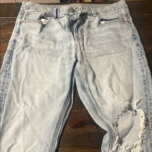 American Eagle Outfitters Blue Skinny Jeans Distressed Style